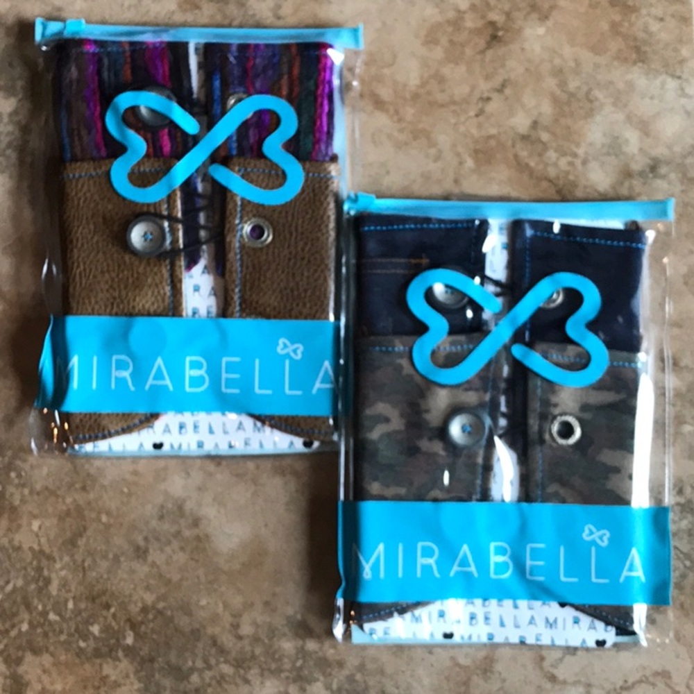 Pair Mirabella Boot Ankle Covers Denim Camo New